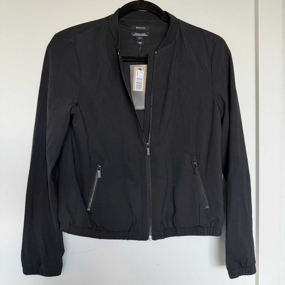 BNWT RW&CO Women's Black Sleek Jacket